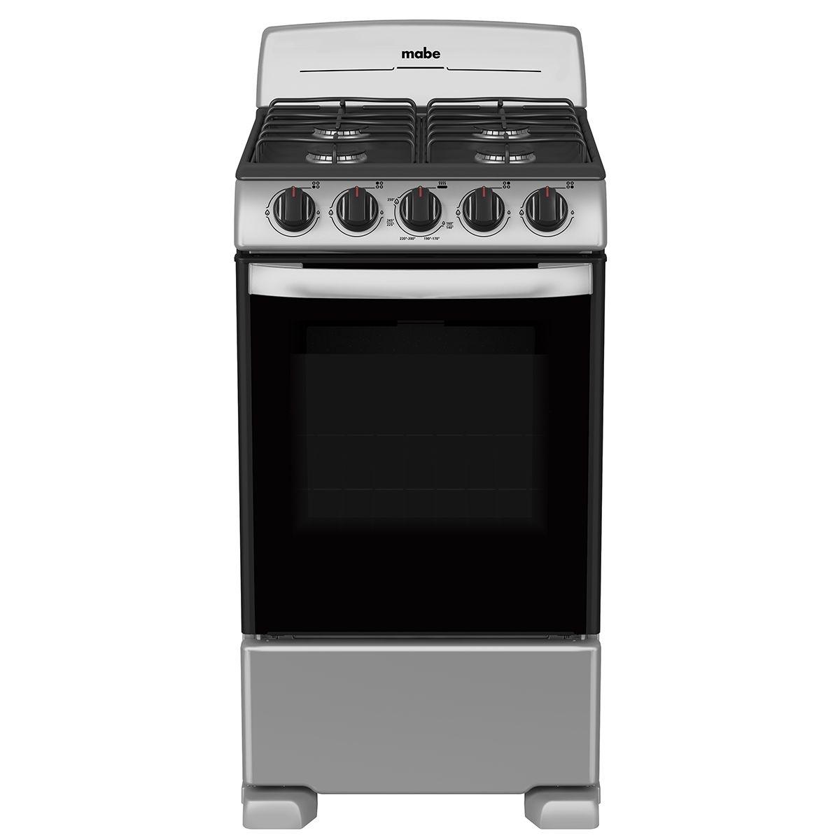 Estufa de piso gas mabe 50 cm silver convertible a gas natural