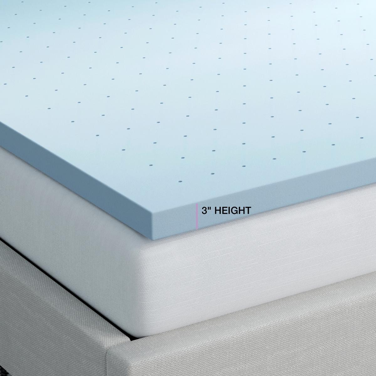 Colchoneta de espuma de gel matrimonial 7.6cm