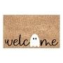 TAPETE DE ENTRADA DE FIBRA DE COCO WELCOME FANTASMA 40 CM X 60 CM