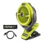 KIT VENTILADOR CON ROCIADOR INALÁMBRICO USB LITHIUM 2AH
