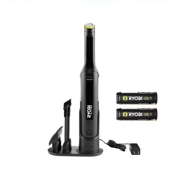 ASPIRADORA DE MANO COMPACTA BRUSHLESS USB LITHIUM HP CON 2 BATERÍAS DE 2.0 AH Y ESTACIÓN DE CARGA