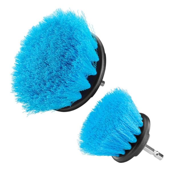 KIT DE LIMPIEZA CON CEPILLO DE CERDAS SUAVES (2 PIEZAS) CON COMPATIBILIDAD DE MANGO HEXAGONAL