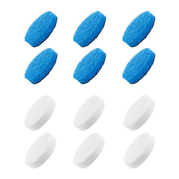 KIT DE ACCESORIOS DE ALMOHADILLA DE LIMPIEZA Y ESPONJA USB LITHIUM (12 PIEZAS)