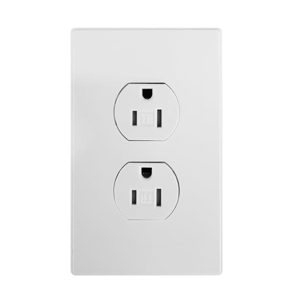 CONTACTO DUPLEX BASICA CON PLACA COMMERCIAL ELECTRIC