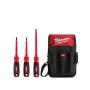 KIT DE DESARMADORES AISLANTES DE 3 PIEZAS CON BOLSA MULTIUSOS MILWAUKEE