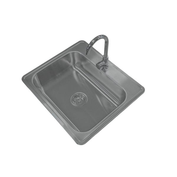 TARJA DE 1 TINA 63 X 56 X 18 CM CON MONOMANDO Y ACCESORIOS