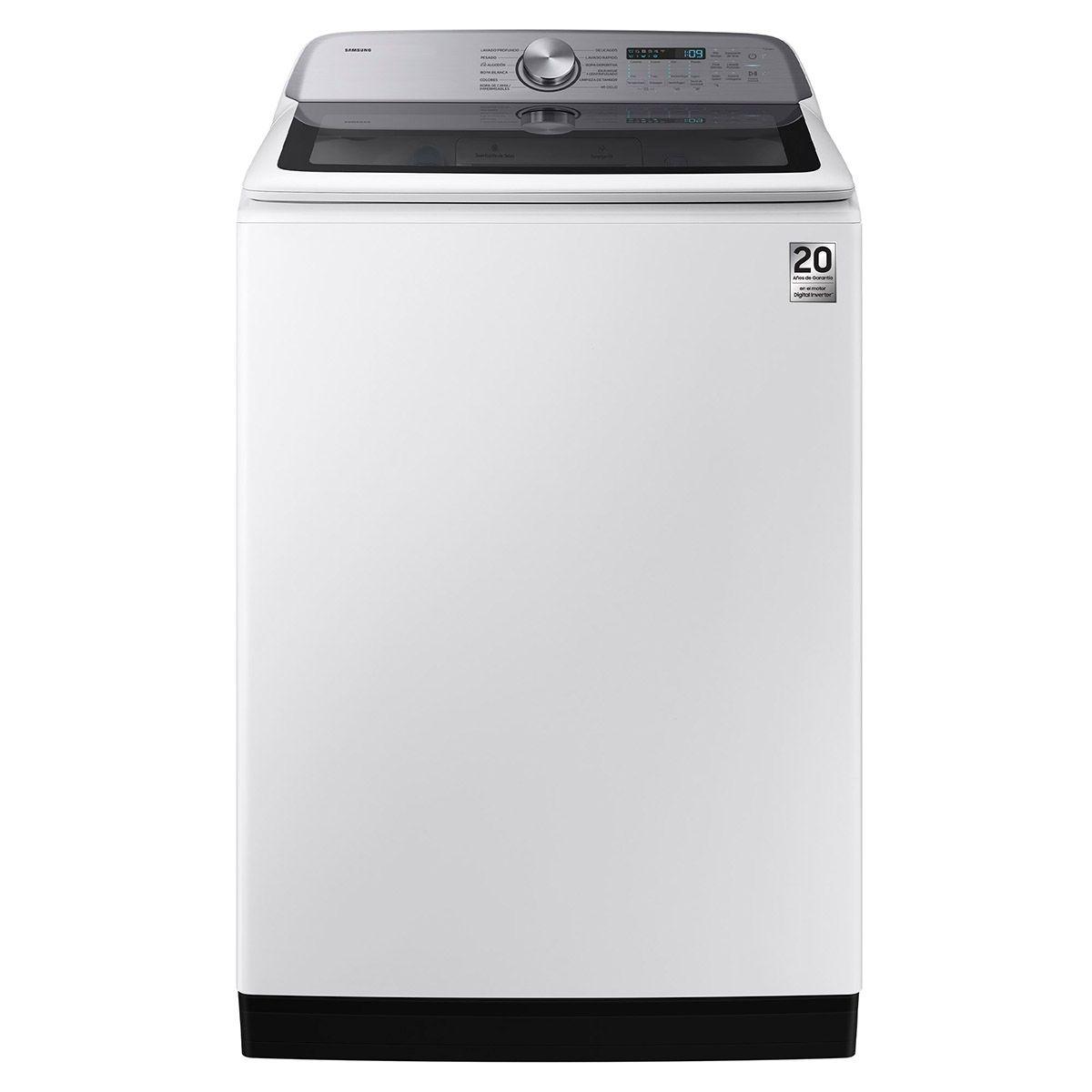 Lavadora 25 kg carga superior 25 kg agitator smartthings blanca