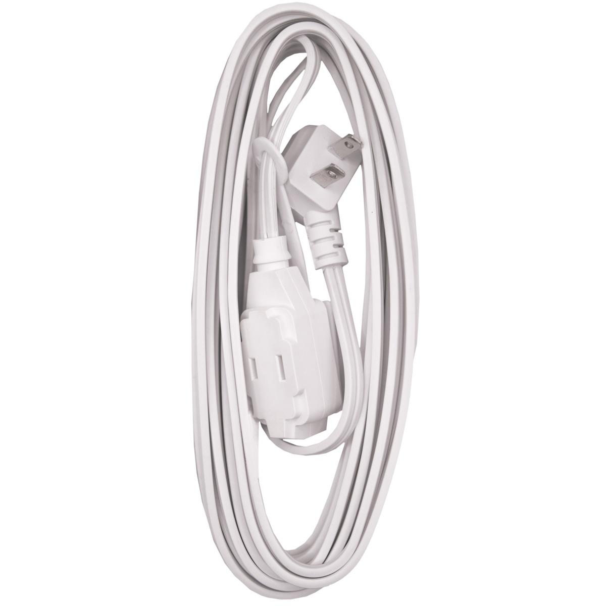 Ext hdx spt 2x16 6.09m blanca clavija plana