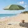 SOMBRILLA DE PLAYA DE 6' CON PROTECCIÓN SOLAR VERDE
