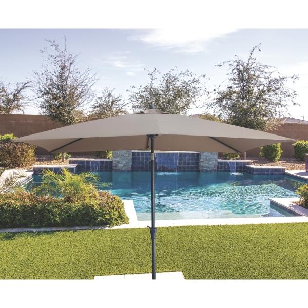 SOMBRILLA RECTANGULAR BEIGE 6' X 9