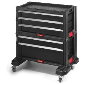 KETER GABINETE MODULAR DE 5 CAJONES CON RUEDAS