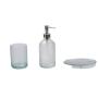 SET PARA BAÑO 3 PIEZAS CRISTAL