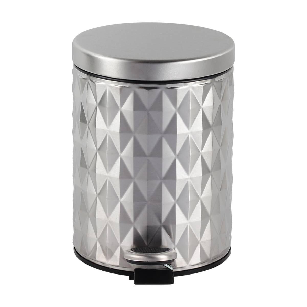 Bote de basura prism 5l cromo