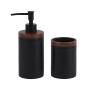 SET PARA BAÑO 2 PIEZAS NEGRO