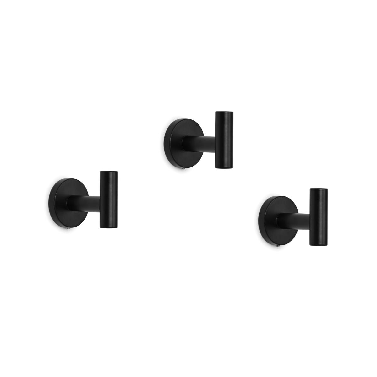 Perchero set de 3 negro