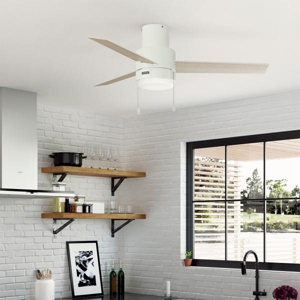 VENTILADOR DE TECHO BRUNNER 52" MODERNO PARA INTERIOR CON LUZ LED BLANCO
