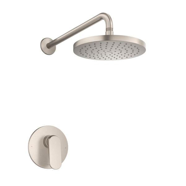 MEZCLADORA MONOMANDO PARA REGADERA MOEN, LINEA AKAMYS ACABADO NIQUEL CEPILLADO