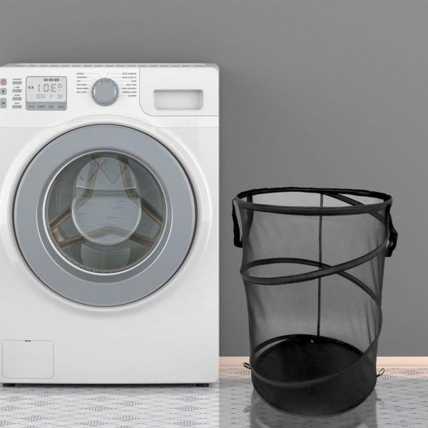 Pop Up Cesto Lavanderia Cesto Portabiancheria Pieghevole 2 Scomparti - Pop Up, 71 Litri, Con Maniglie, Per Lavanderia E Giocattoli Cesto Biancheria Pieghevole 2 Scomparti
