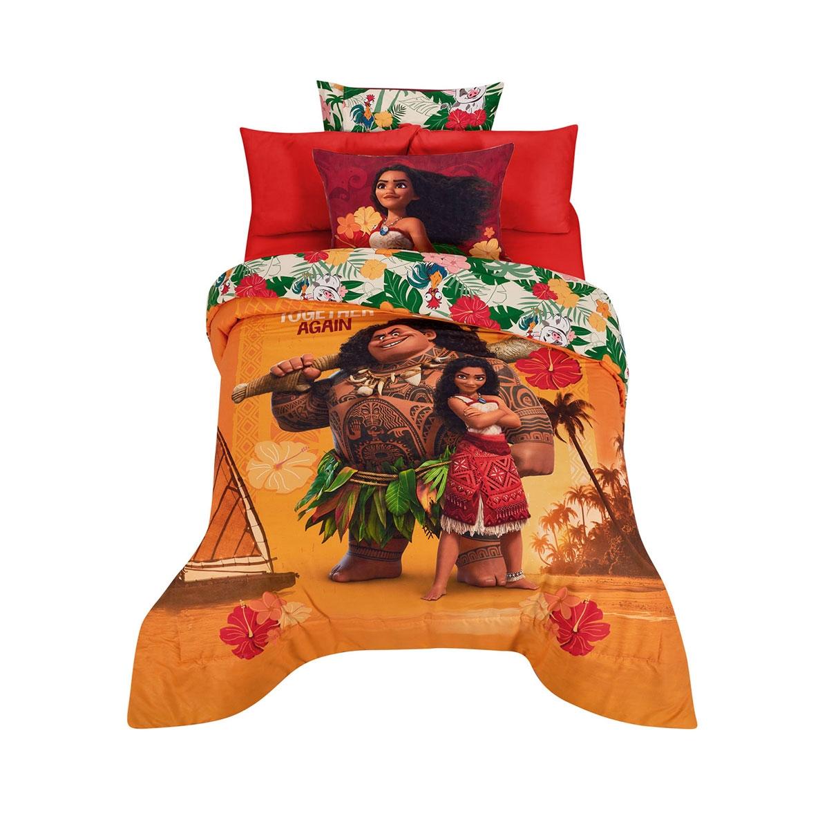Set edredón de microfibra matrimonial moana compañeros