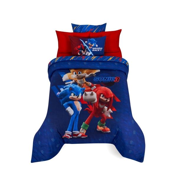 SET EDREDÓN DE MICROFIBRA MATRIMONIAL SONIC RAYO