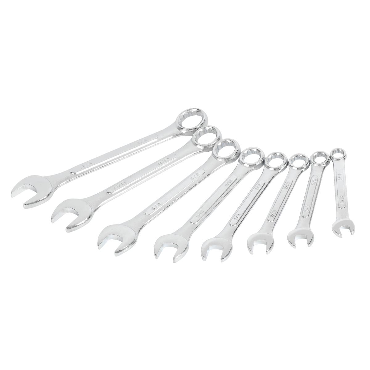 Juego de llaves combinadas estándar anvil 8 piezas