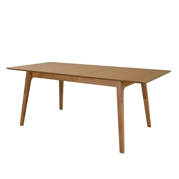 MESA DE COMEDOR EXTENSIBLE ROCKWELL DE MADERA CON ACABADO DE ROBLE