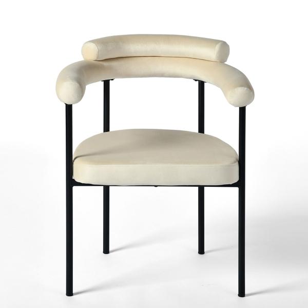 SILLA DE COMEDOR TAPIZADAS MODERNO BEIGE