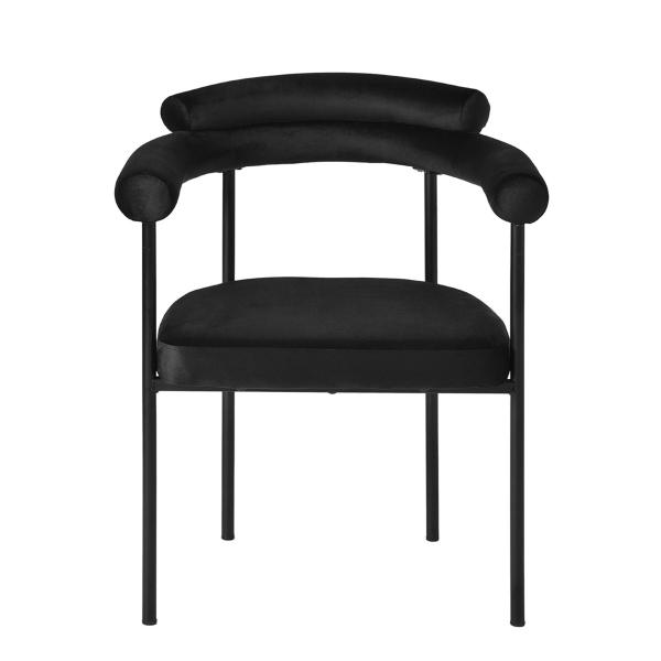 SILLA DE COMEDOR TAPIZADAS MODERNO NEGRO