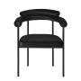 SILLA DE COMEDOR TAPIZADAS MODERNO NEGRO