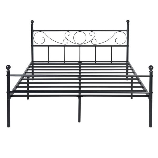 CAMA QUEEN METAL 210.5X153.5X95.5CM NEGRO