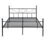 CAMA QUEEN METAL 210.5X153.5X95.5CM NEGRO
