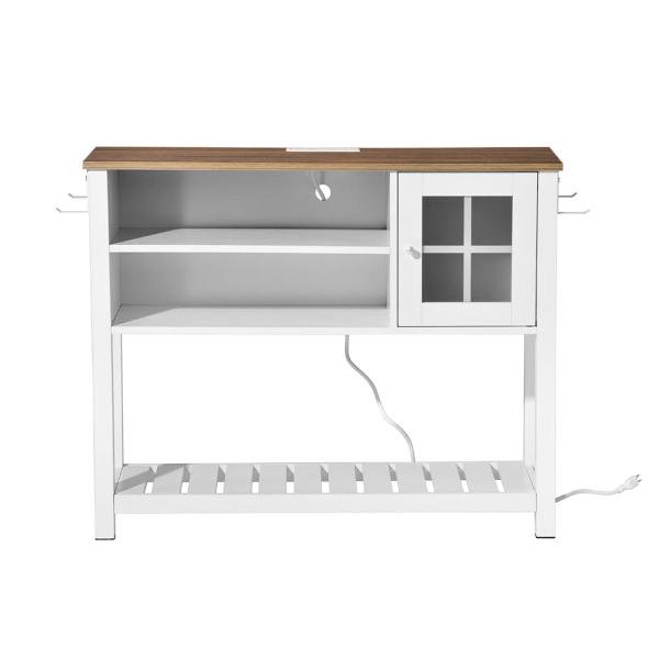 ALACENA CON TOMACORRIENTE BLANCO