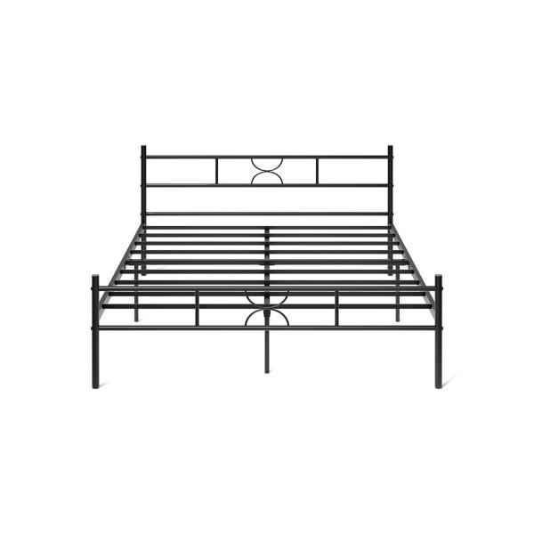 CAMA DOUBLE METAL 198X142X80CM NEGRO