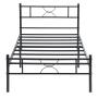 CAMA TWIN METAL 198X99X80CM NEGRO