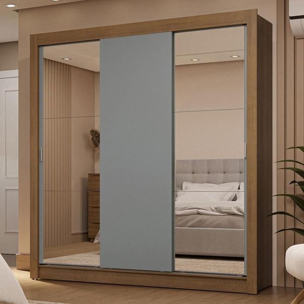ROPERO CLÓSET MADESA 3 PUERTAS 2 ESPEJOS MG 01