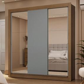 ROPERO CLÓSET MADESA 3 PUERTAS 2 ESPEJOS MG 01