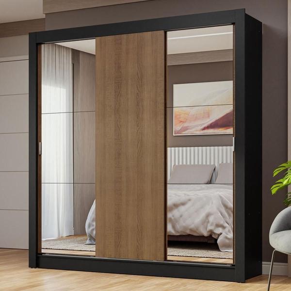 ROPERO CLÓSET MADESA 3 PUERTAS 2 ESPEJOS NM