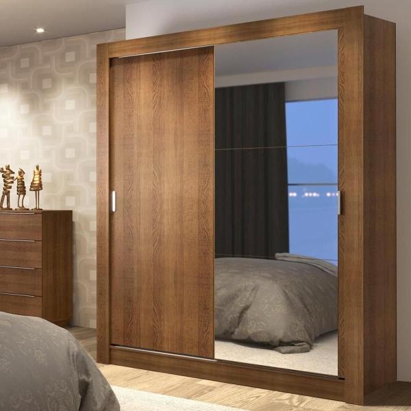 ROPERO MADESA DALLAS PLUS 2 PUERTAS CORREDIZAS MARRÓN