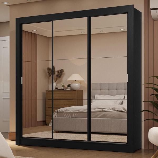 ROPERO CLÓSET MADESA 3 PUERTAS 3 ESPEJOS NN 01