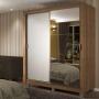 ROPERO MADESA DALLAS PLUS 2 PUERTAS CORREDIZAS 4C PIES