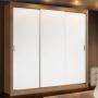 ROPERO MADESA MÓNACO 3 PUERTAS MARRÓN BLANCO