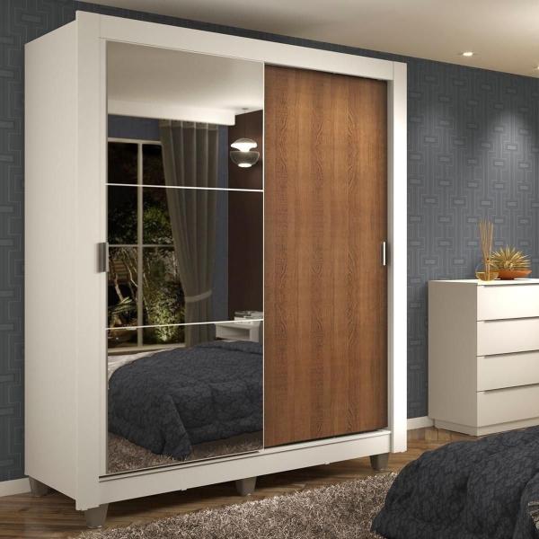 ROPERO MADESA DALLAS 2 PUERTAS 1 CON ESPEJO 2 CAJONES