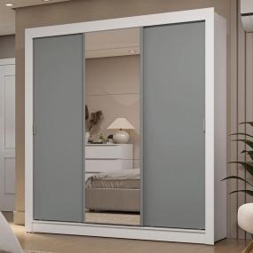 ROPERO CLÓSET MADESA 3 PUERTAS 1 ESPEJO BG 01