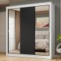 ROPERO CLÓSET MADESA 3 PUERTAS 2 ESPEJOS BN