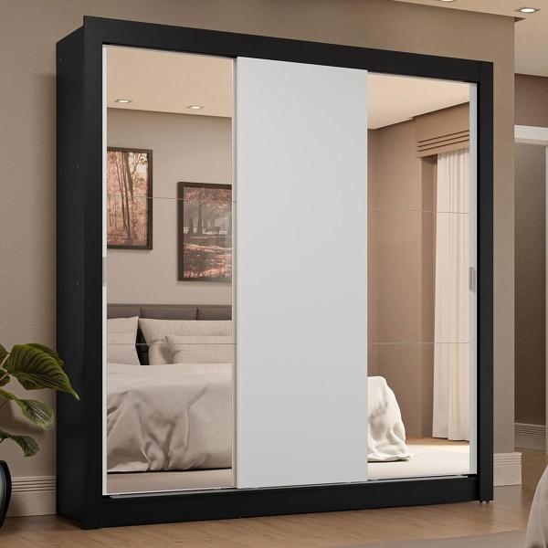 ROPERO CLÓSET MADESA 3 PUERTAS 2 ESPEJOS NB 02