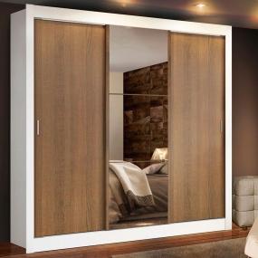 ROPERO MADESA LYON PLUS 3 PUERTAS 1E 4C BLANCO 01