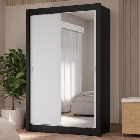 ROPERO CLÓSET MADESA VIVARE PLUS 2 PUERTAS 1 ESPEJO NB