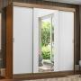ROPERO DOBLE MADESA RENO 3 PUERTAS 1 ESPEJO MB