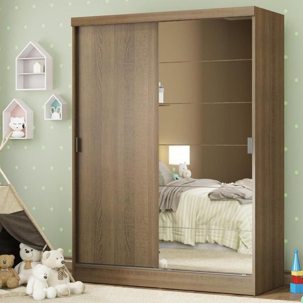 CLÓSET LUKE MADESA 2 PUERTAS CORREDIZAS 1 PUERTA CON ESPEJO