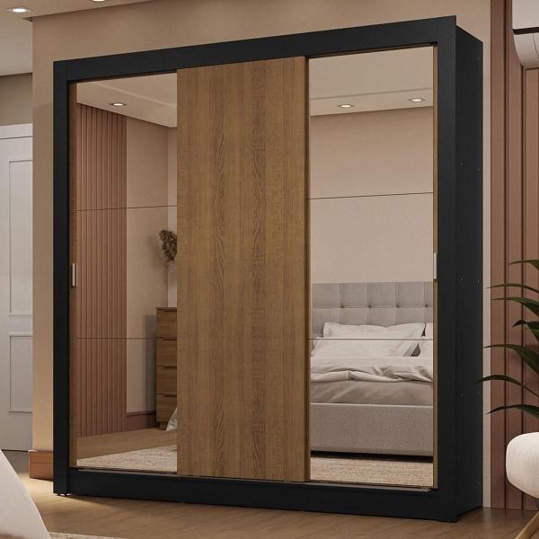 ROPERO CLÓSET MADESA 3 PUERTAS 2 ESPEJOS NM 01